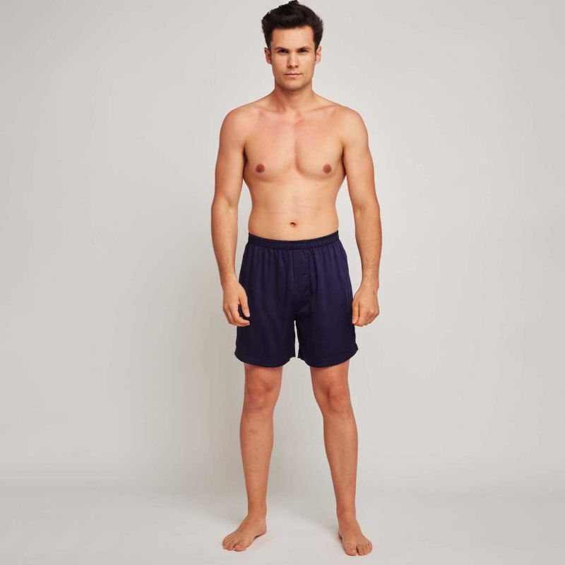 Men's Bamboo Lyocell Boxer Short - Indigo - Two Pack image