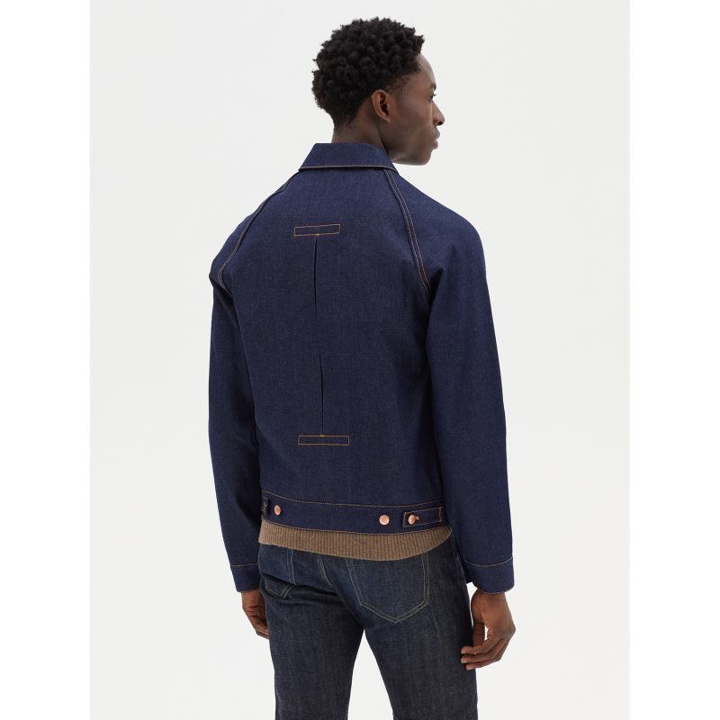 Men's Unisex Denim Jacket In Indigo image