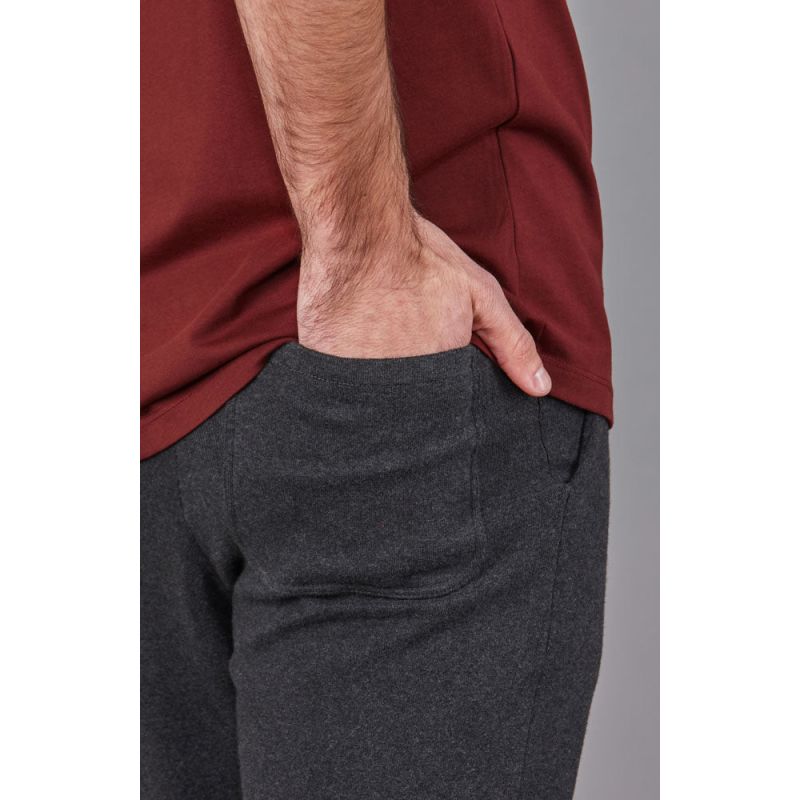 Mens Cotton Max Lounge Pant Anthracite Grey Paul James Knitwear Wolf & Badger