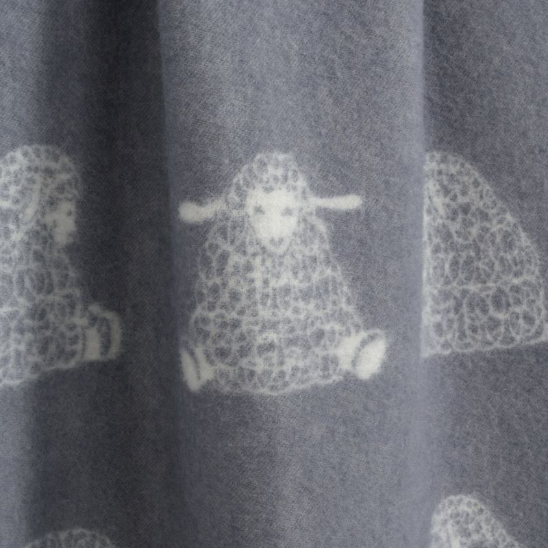 Merry Sheep Small Merino Wool Blanket image