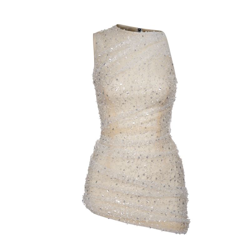 Mesh Sequin Mini Dress image