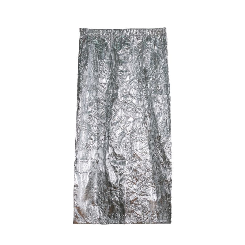 Mesh Silver Midi Skirt image