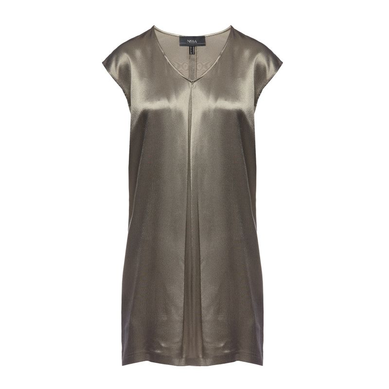 Satin Effect Viscose Dress image