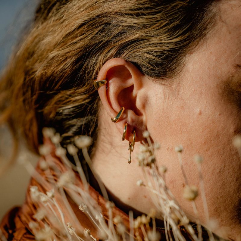 Classic Gold Ear Cuffs MARIE JUNE Jewelry Wolf & Badger