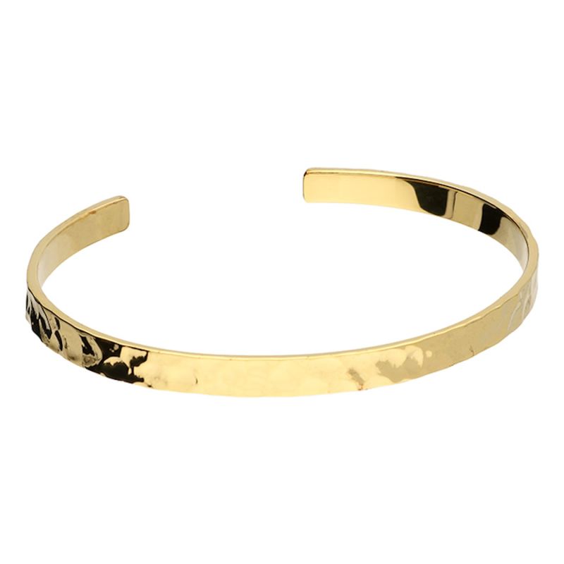 Hammered Yellow Gold Plated Cuff image