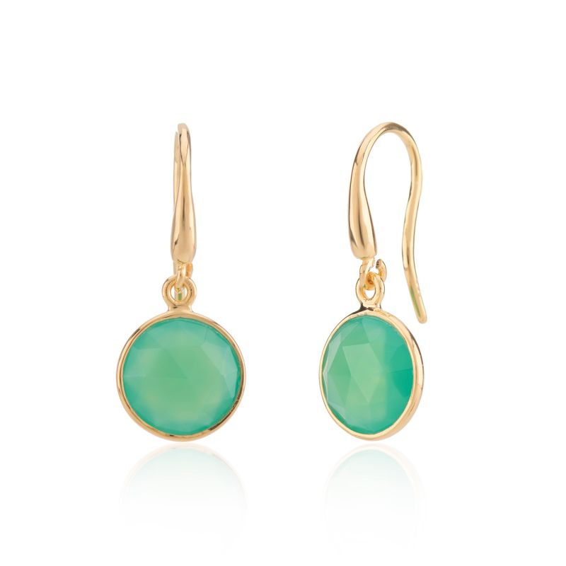 Antibes Chrysoprase & Gold Vermeil Earrings image