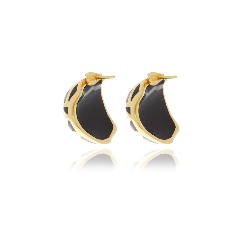 Black Les Racines Ceramic Earrings image