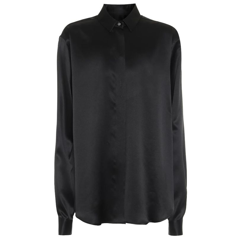 Lavonne Black Silk Shirt image