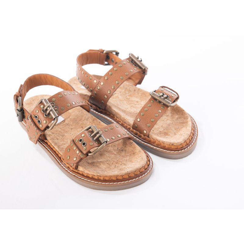 Mia - Rich Tan Leather Sandal image