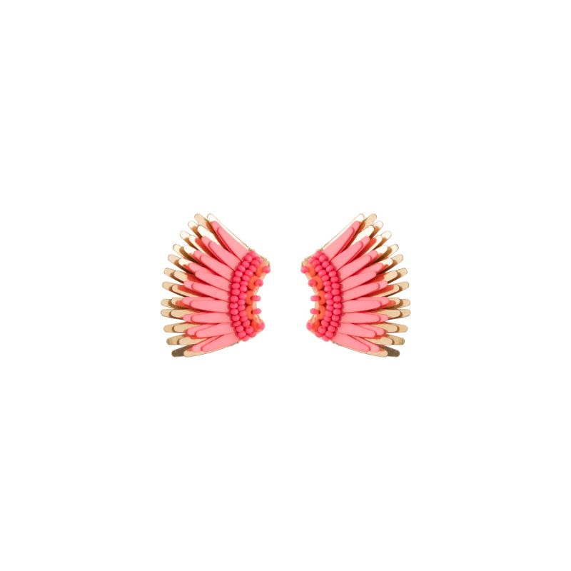 Micro Madeline Earrings Hot Pink Rosegold image