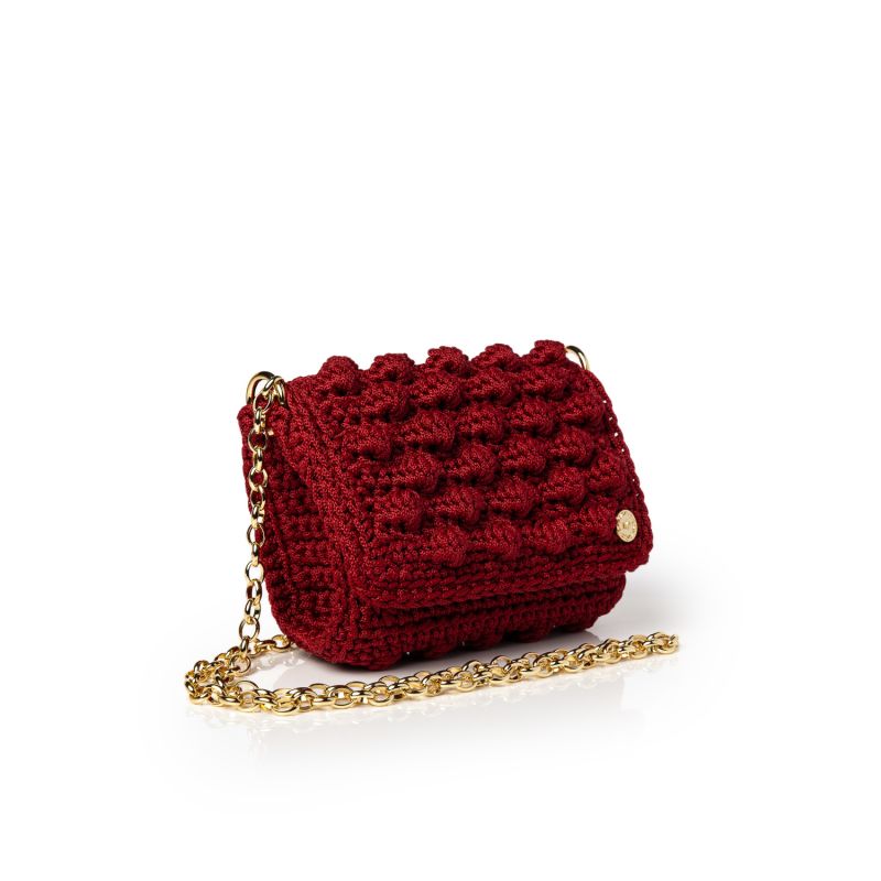 Micro Ossian Burgundy Crossbody Bag image