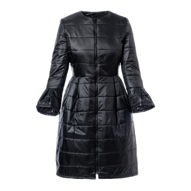 Mid Length Padded Jacket With Flared Sleeves concept A trois
