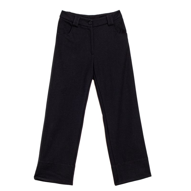 Mid Rise Checkered Cropped Pants gaffer fluf Wolf Badger