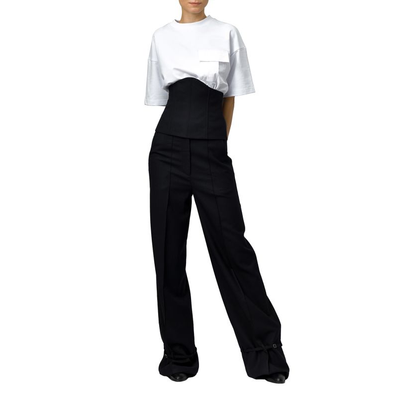 Midnight Elegance Black Pants image