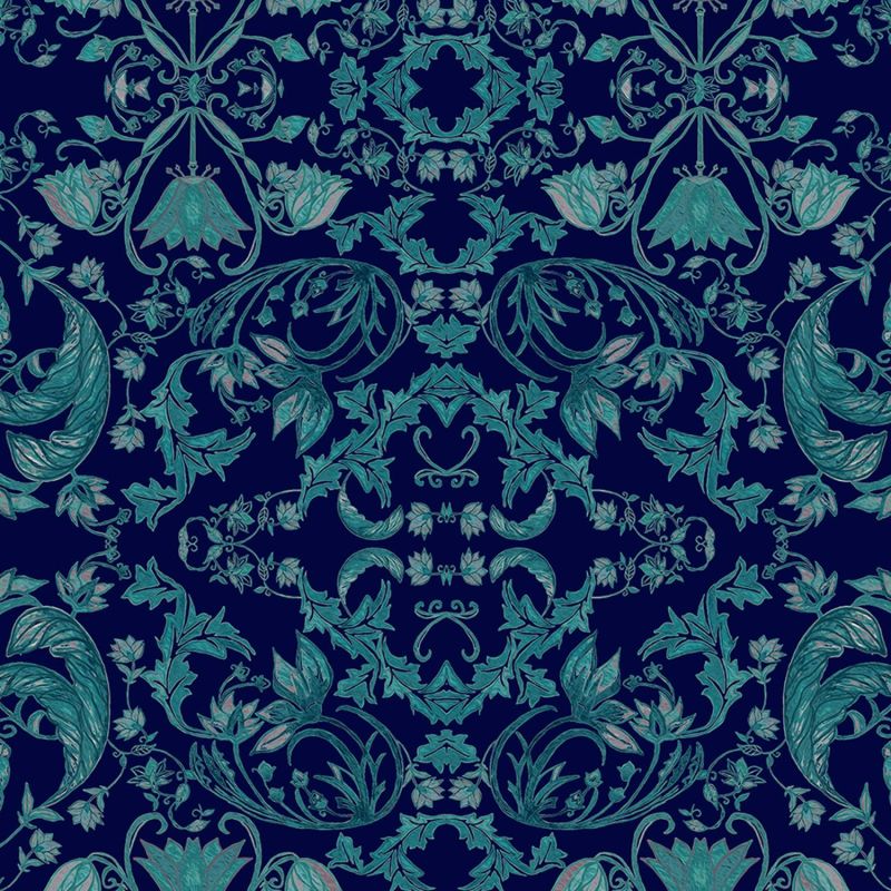 Midnight Garden Silk Pillowslip image