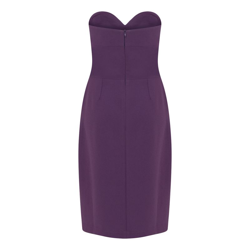 Purple Black Cocktail Dress image