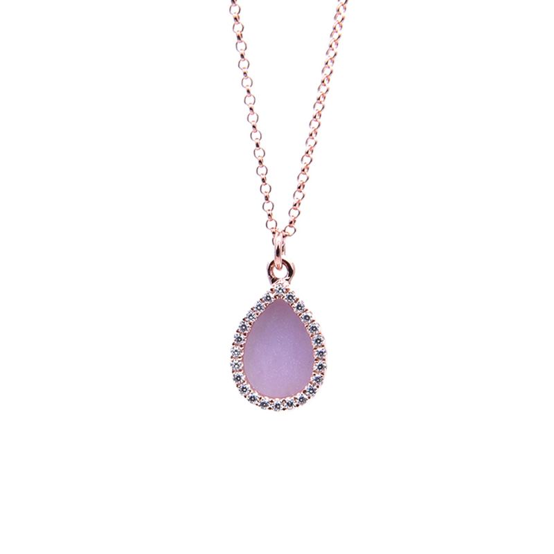 Aqua Necklace In Lavender Jade image