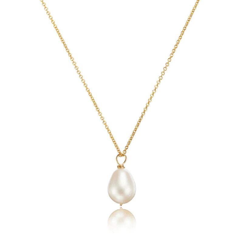 Mila - Ivory Pearl Necklace Gold image