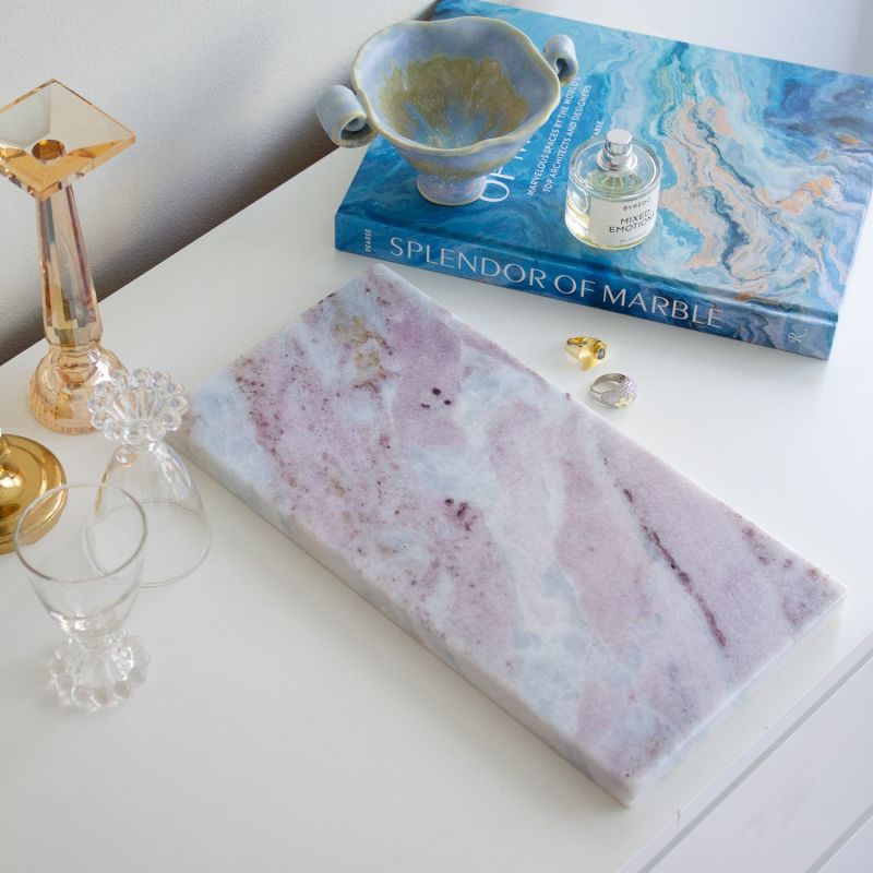 Milky Galaxy Marble Vanity Tray image