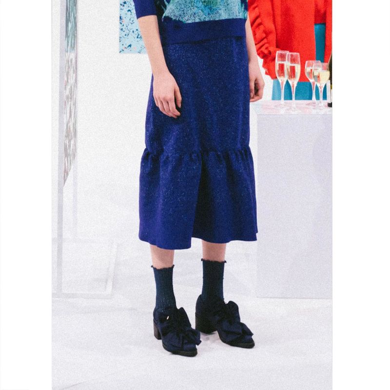 Mini Dot Midi Knit Skirt - Limited Edition image