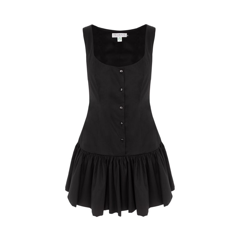 Missya | Organic Cotton Mini Dress In Black image