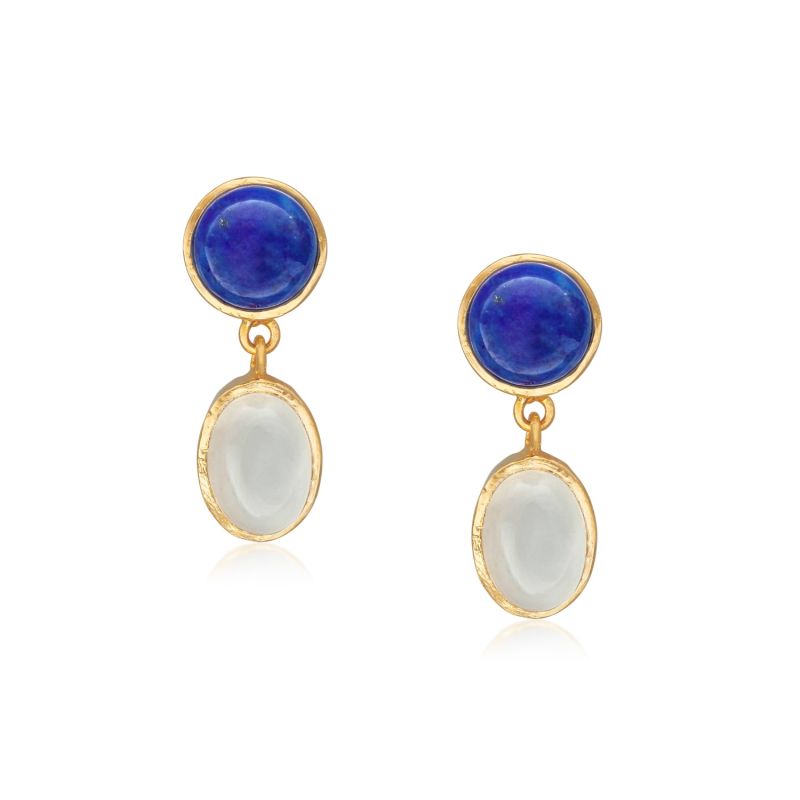 Lapis & Moonstone Earring image