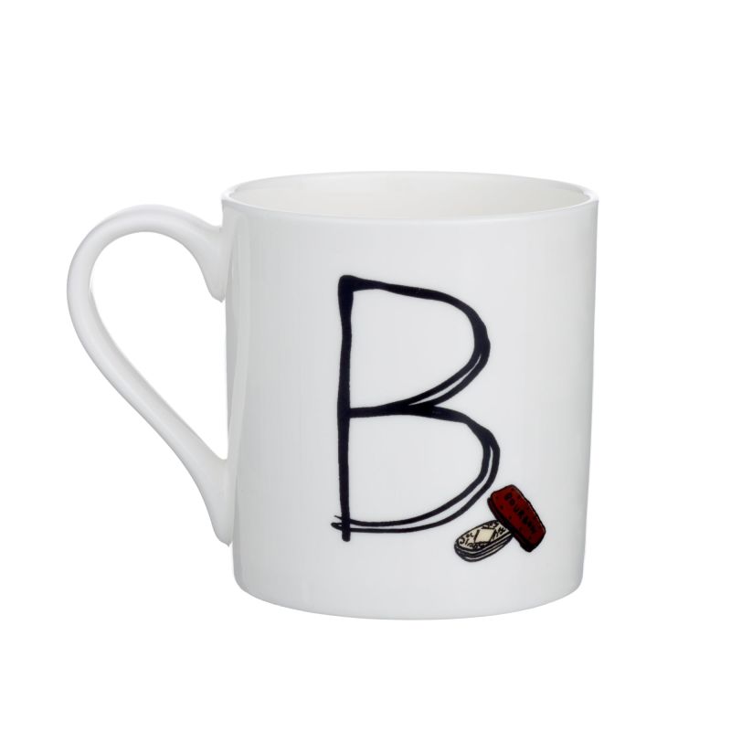 B  Alphabet Of Snacking Animals Mug image