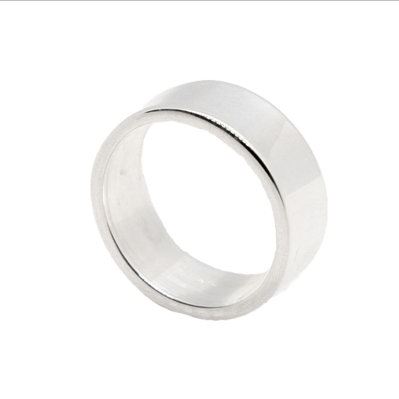 Men's Silver Band Ring image