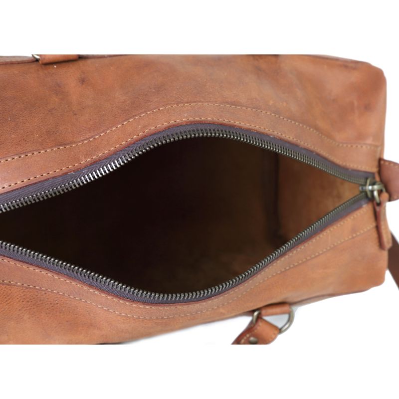 Leather Duffel Bag Heritage Brown image