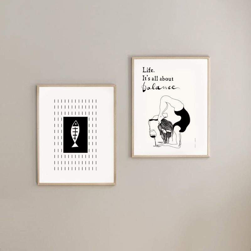 Yoga art prints cheap