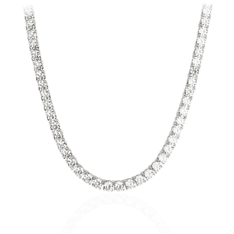 Moissanite 3 Mm Tennis Necklace image