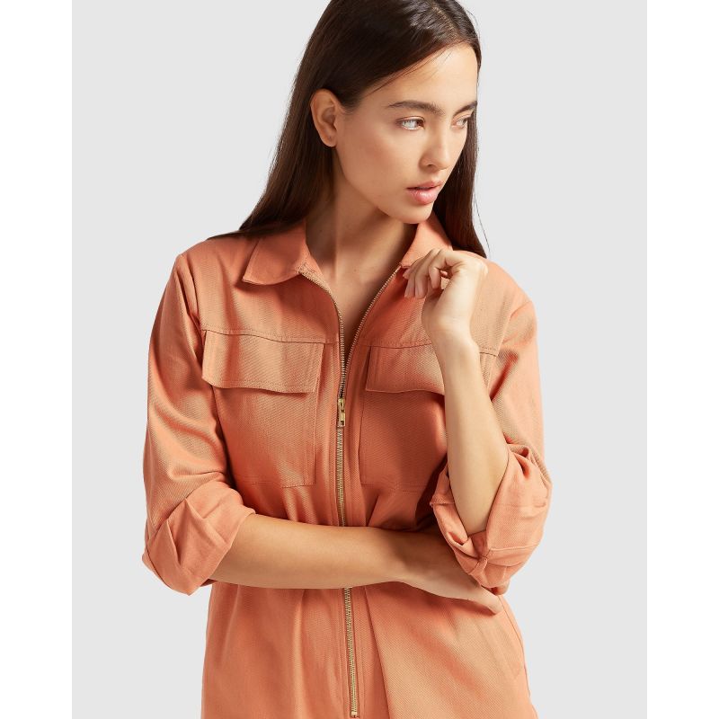 Montana Utility Jumpsuit Yellow & Orange Belle & Bloom Wolf & Badger