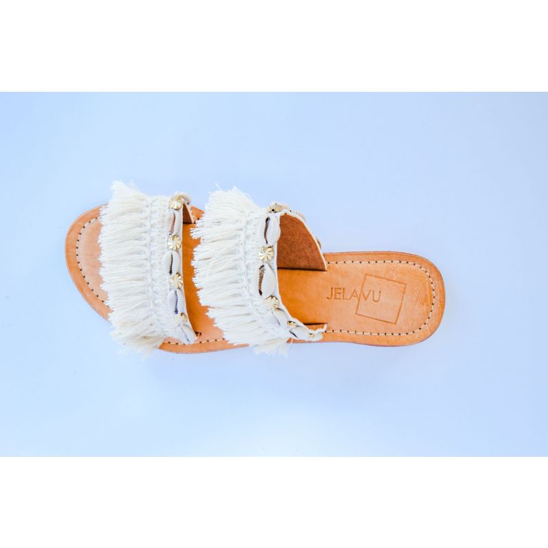 Montego Seashell Leather Sandals image