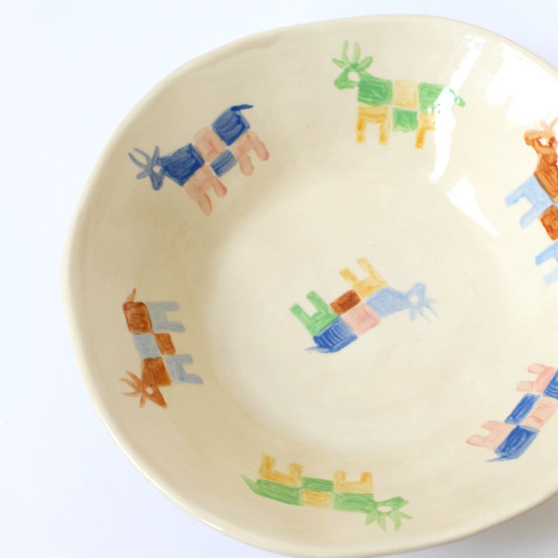 Moo Hand Painted Cows Bowl image