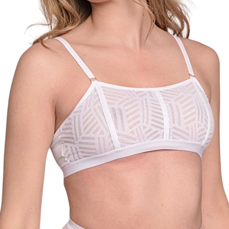 Moonlight White Top Bra Recycled image