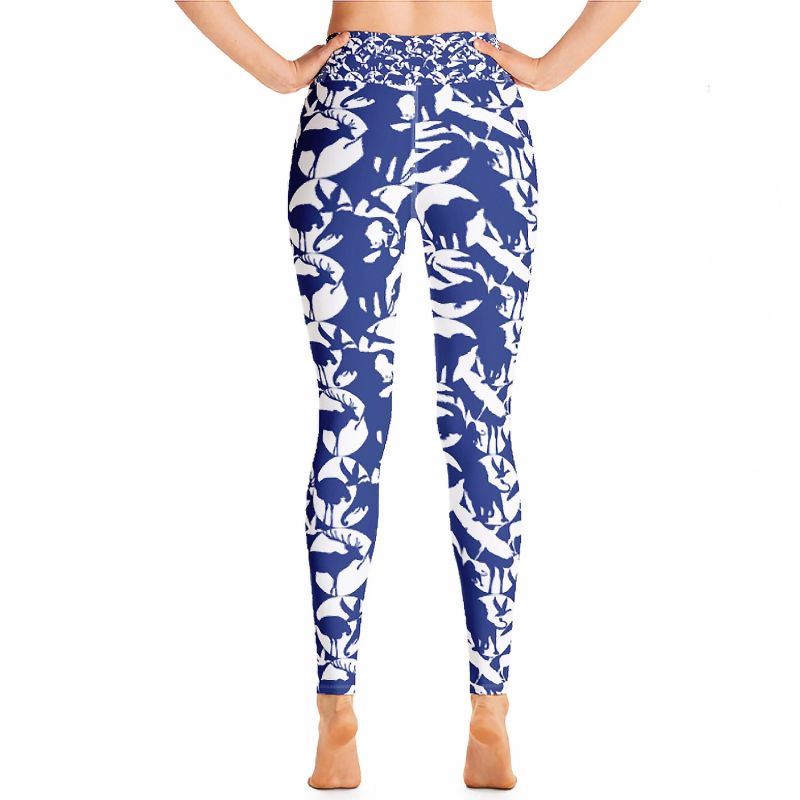 High Waist Yoga Leggings In Animal World image