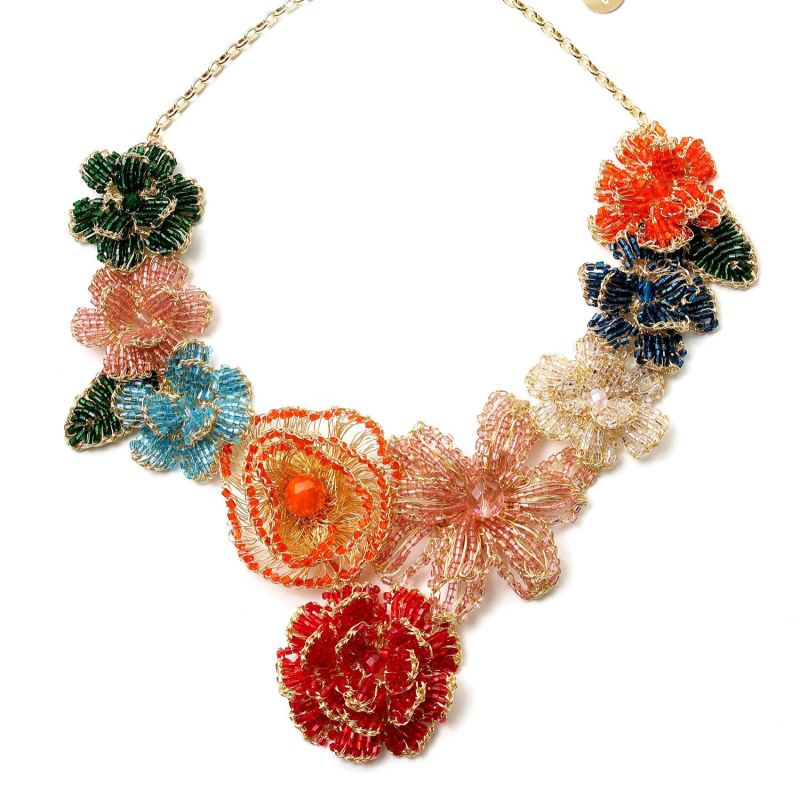 Multicolor Blossom Handmade Necklace image