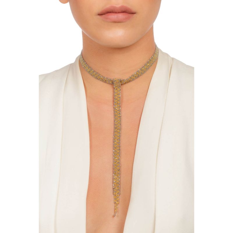 Bowtie Choker - Gold, Platinum image