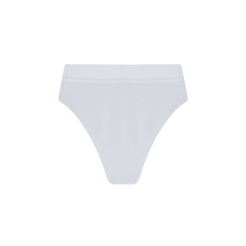 'Oriane' Reversible Bikini Brief In Seagrass White image