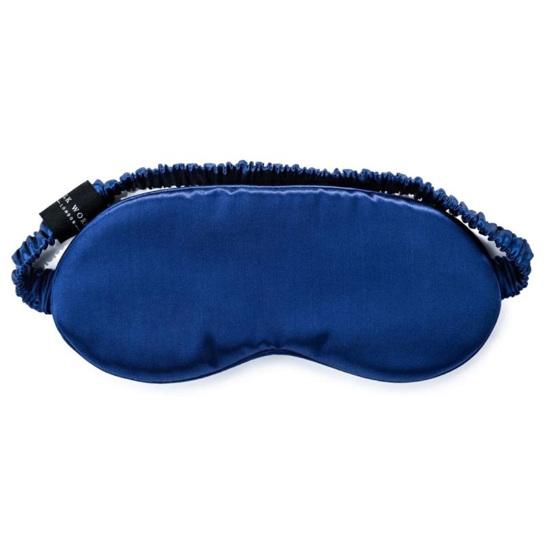 Mulberry Silk Eye Mask - Sapphire Blue image