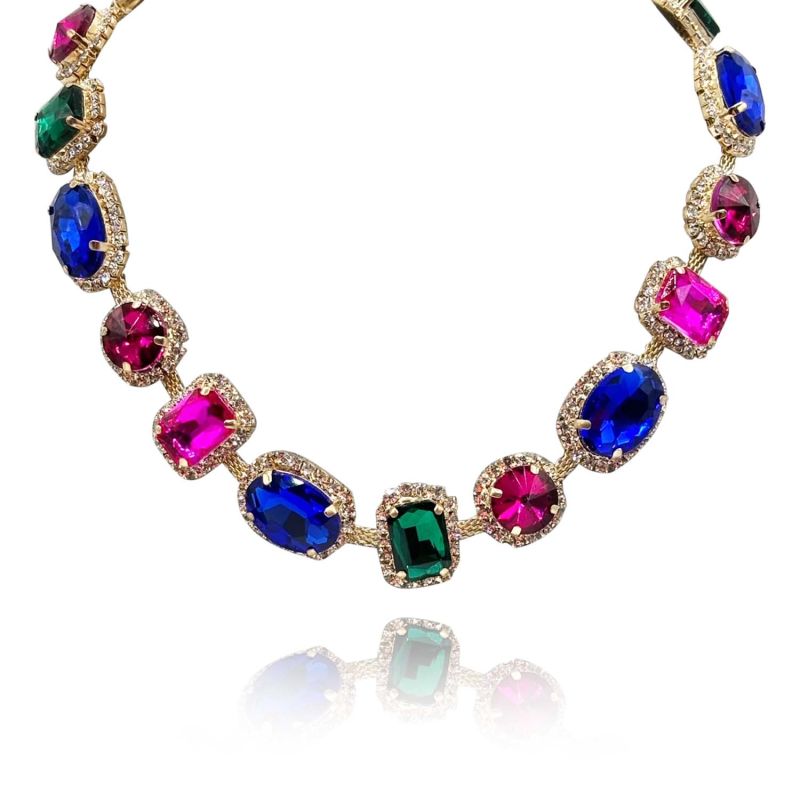 Multi colored gemstone jewelry deals