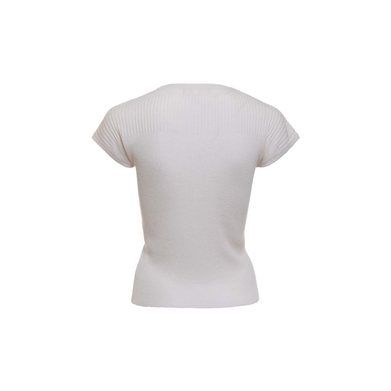 Cashmere Silk Multi Ribbed Top image