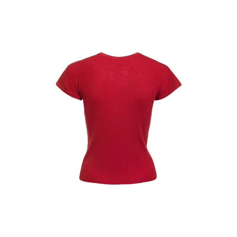 Cashmere Silk Multi Ribbed Top image