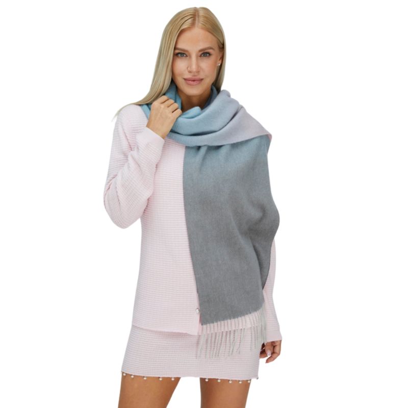 Multicolor Gradient Scarf - Pink Grey image