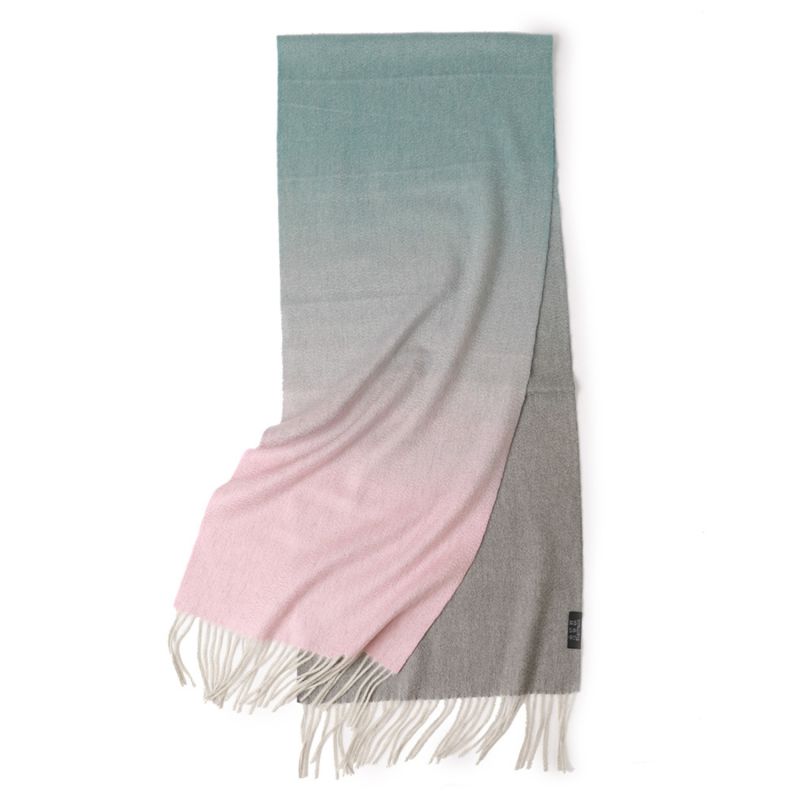 Multicolor Gradient Scarf - Pink Grey image