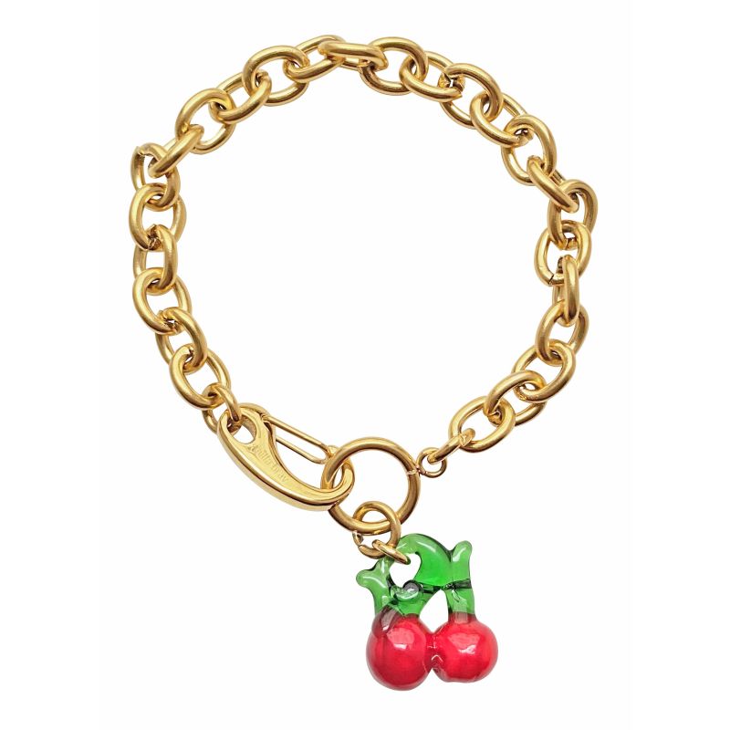 Murano Glass Cherry Bracelet image