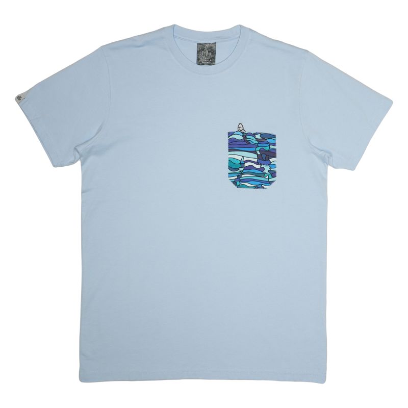 Mutanda Men’s Pocket T - Placid Blue image