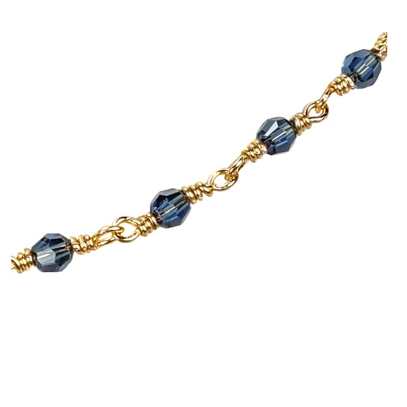 Myria Indigo Blue Crystal Choker image