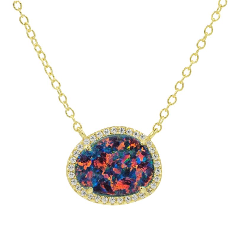 Kokoto Necklace - Black Opal With Specks image