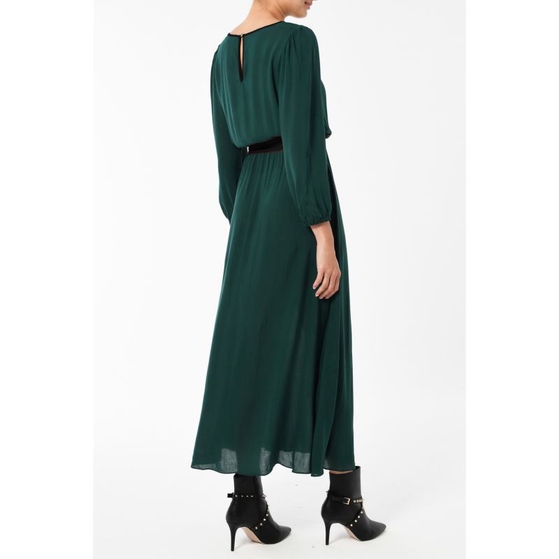 Midi Jojo Dress Bottle Green Rayon image